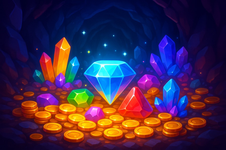 Crystal Cavern — free social game key art