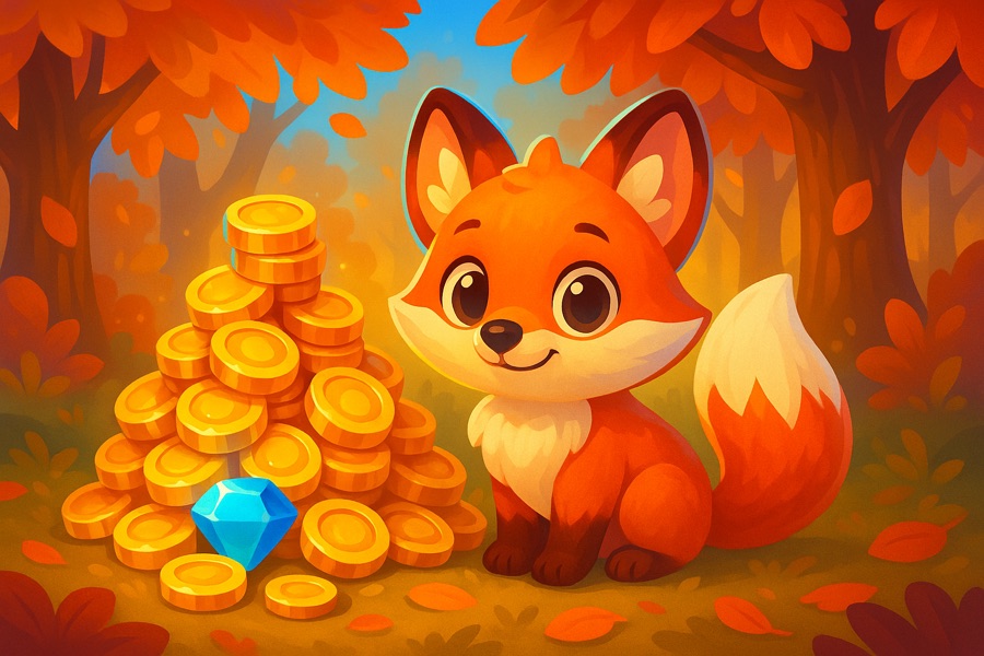 Fortune Foxes — free social game key art