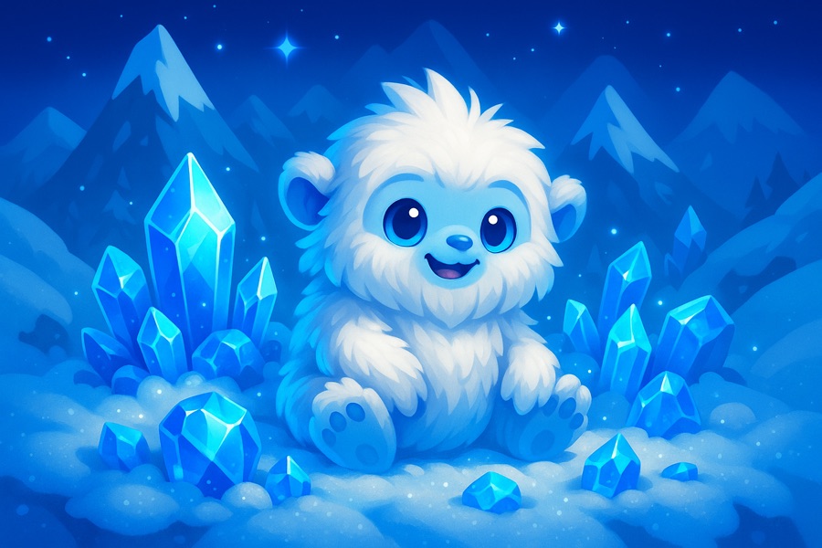 Frosty Peaks — free social game key art