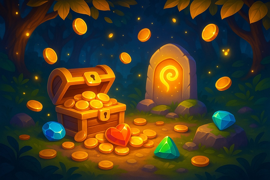 Gilded Grove — free social game key art